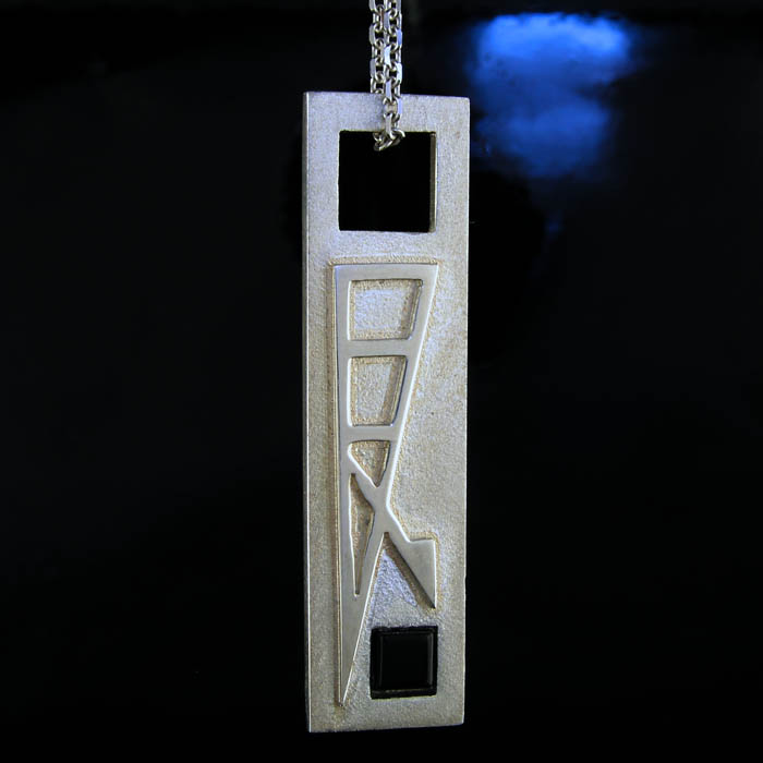 photo of rectangular protective pendant